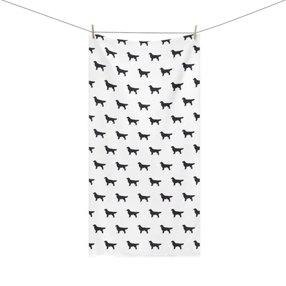 Golden Silhouette Mink-Cotton  Beach Towel