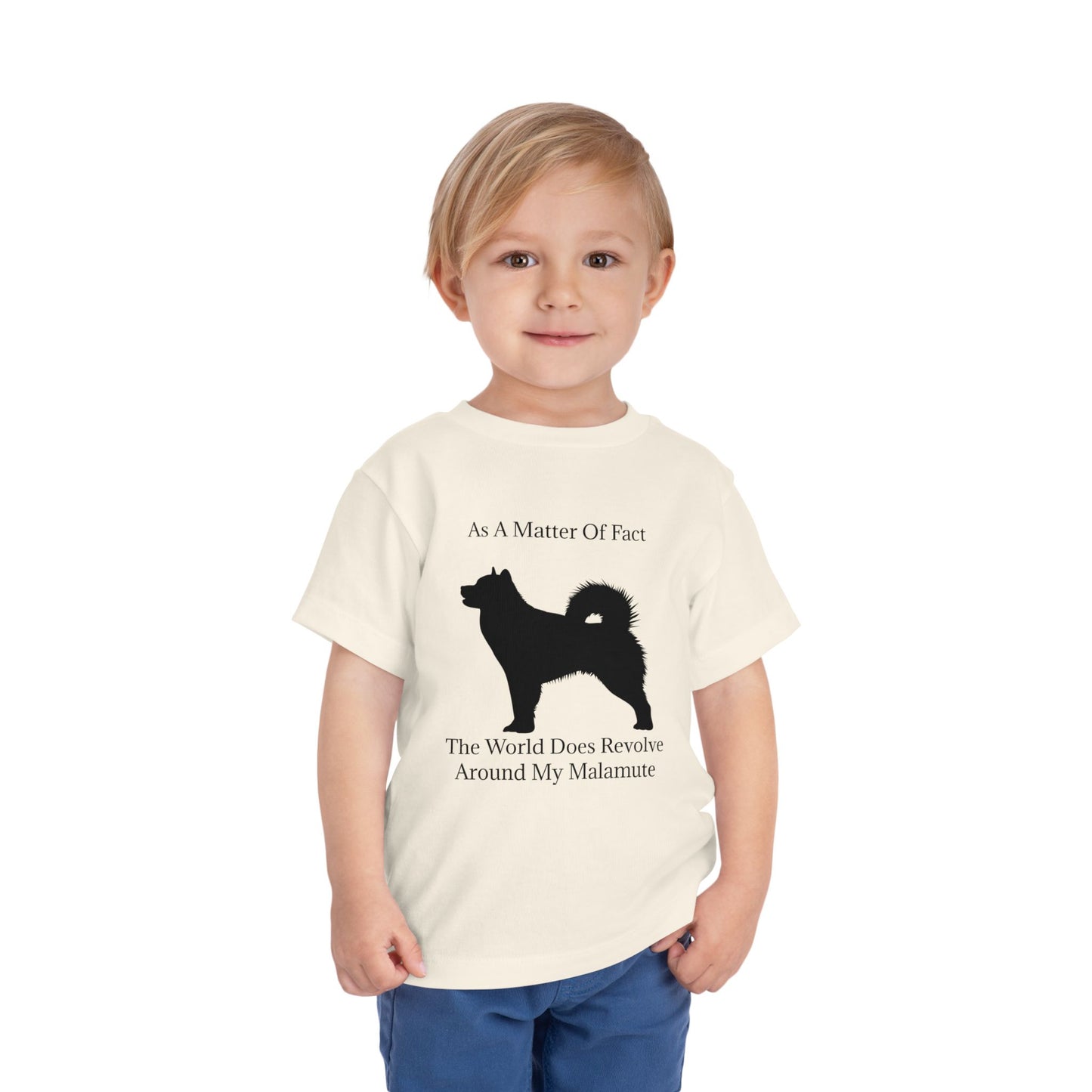 Matter Of Fact Malamute Toddler Unisex Short Sleeve Crewneck Tee