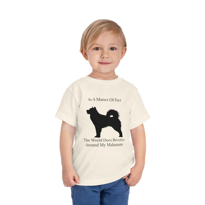 Matter Of Fact Malamute Toddler Unisex Short Sleeve Crewneck Tee