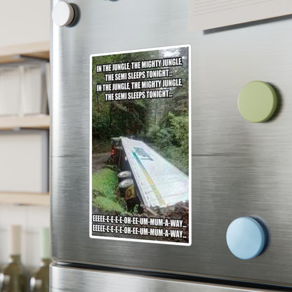 Semi Sleeps Vinyl Decal