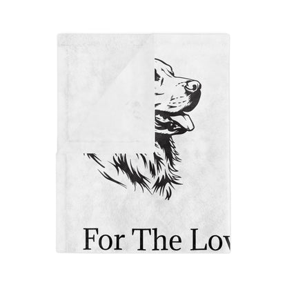 For The Love Of Gold Velveteen Microfiber Blanket