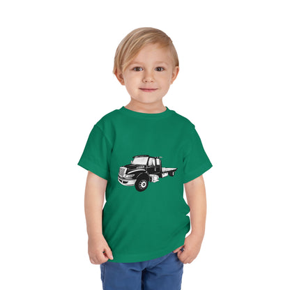 Flatbed Tow Truck Toddler Unisex Short Sleeve Crewneck Tee