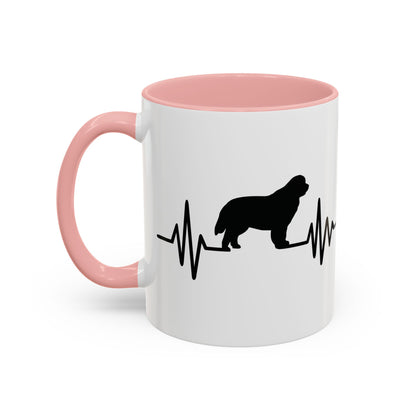 My Heart Beats For Newfies 2-Tone Coffee Mug