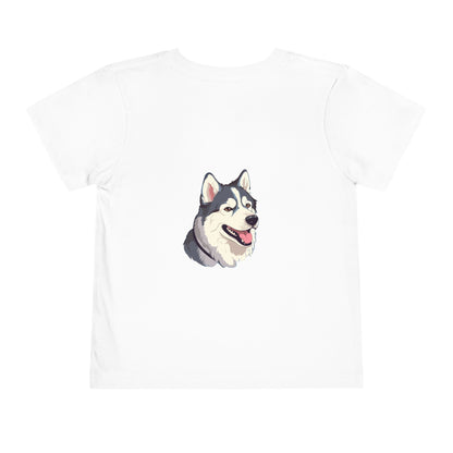 Malamute Head Toddler Unisex Short Sleeve Crewneck Tee