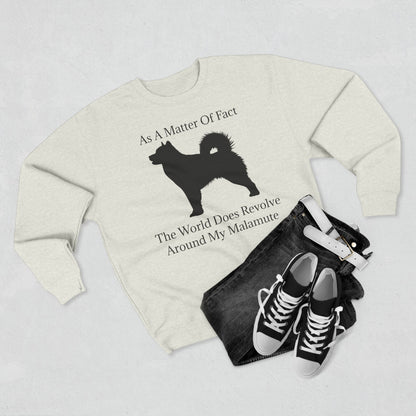 Matter Of Fact Malamute Unisex Crewneck Sweatshirt