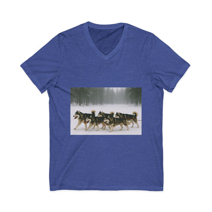 Mush On Unisex Short Sleeve V-Neck Tee