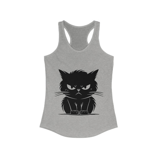 Angry Cat Women's Racerback Tank