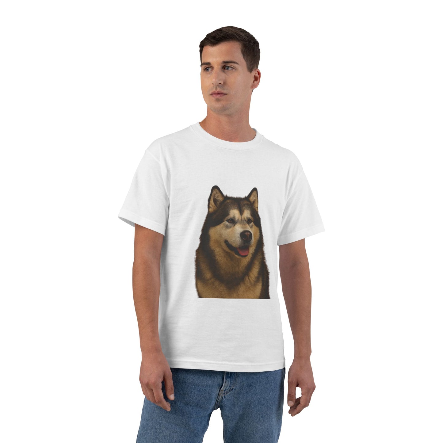 Malamute Head Men's Short-Sleeve Crewneck Tee