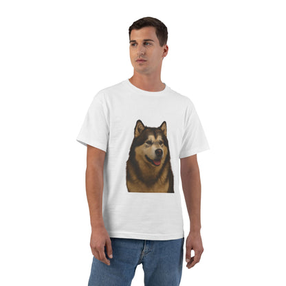 Malamute Head Men's Short-Sleeve Crewneck Tee