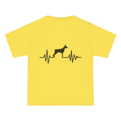 My Heart Beats For Dobermans Men's Short-Sleeve Crewneck Tee