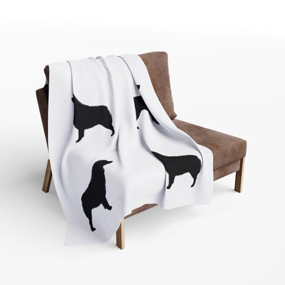 Aussie  Silhouette Arctic Fleece Blanket