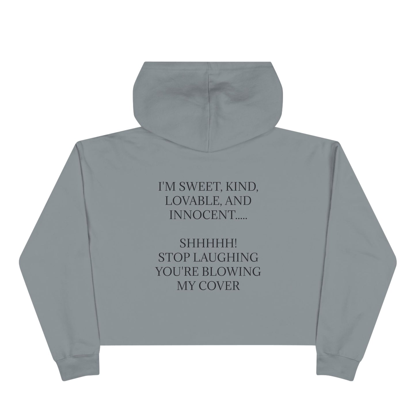 Blowing My Cover Women's Crop Hoodie