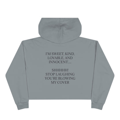 Blowing My Cover Women's Crop Hoodie