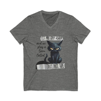 Duct, Duct, Tape Unisex Short Sleeve V-Neck Tee