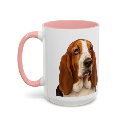 Basset Head 2-Tone Coffee Mug