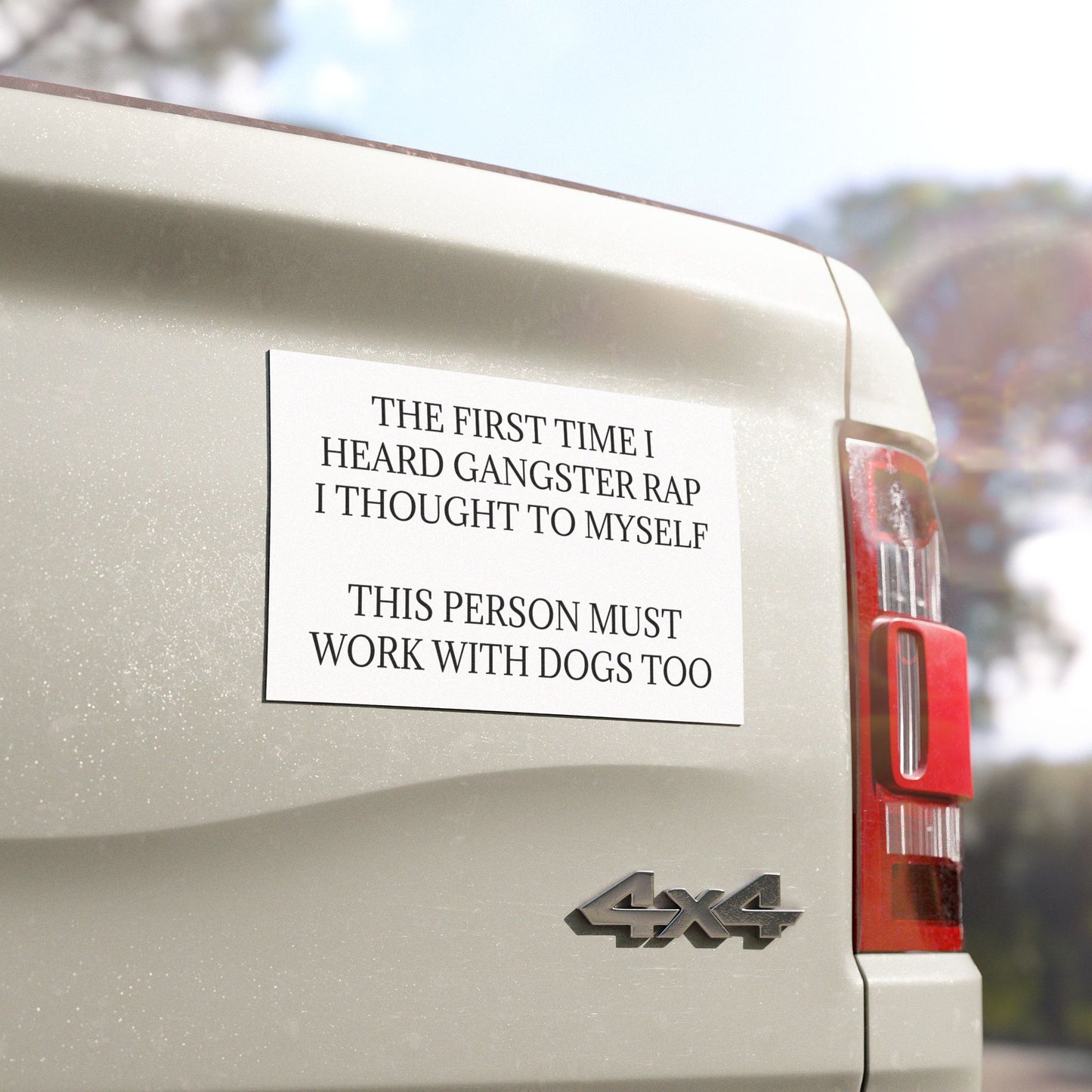 Gangster Rap Indoor/Outdoor Magnet