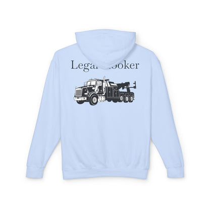 Legal H**ker Heavy Tow Truck Unisex Lightweight Hoodie