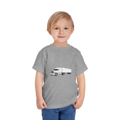 Semi Truck Toddler Unisex Short Sleeve Crewneck Tee