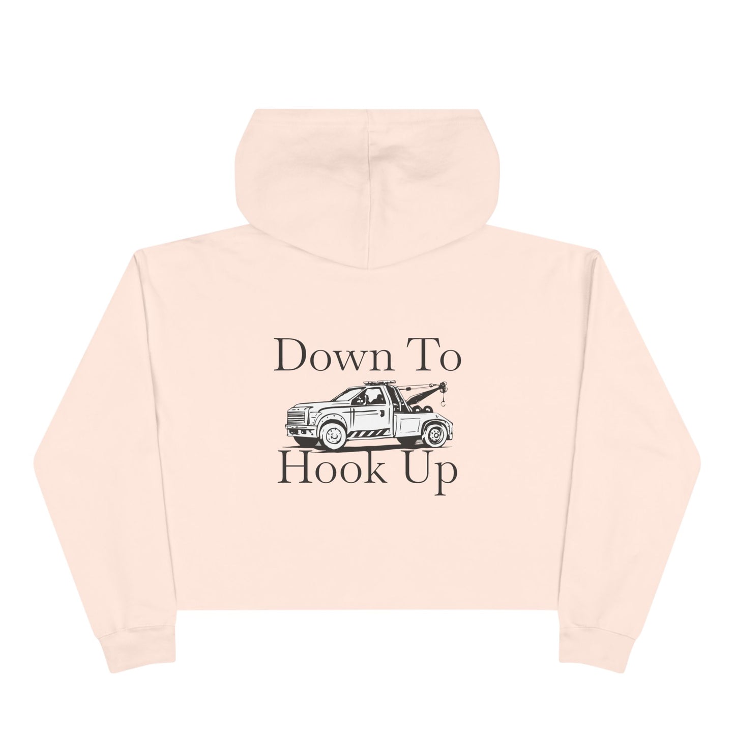 Down To Hook Up Women's Crop Hoodie