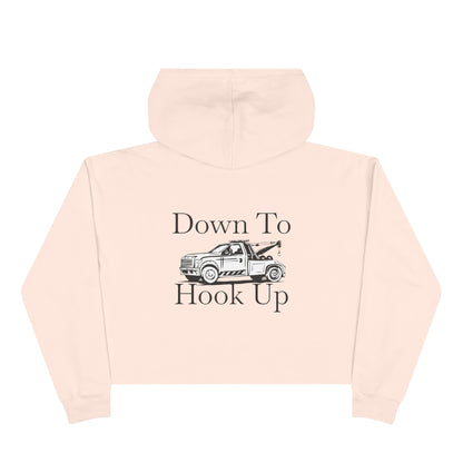 Down To Hook Up Women's Crop Hoodie