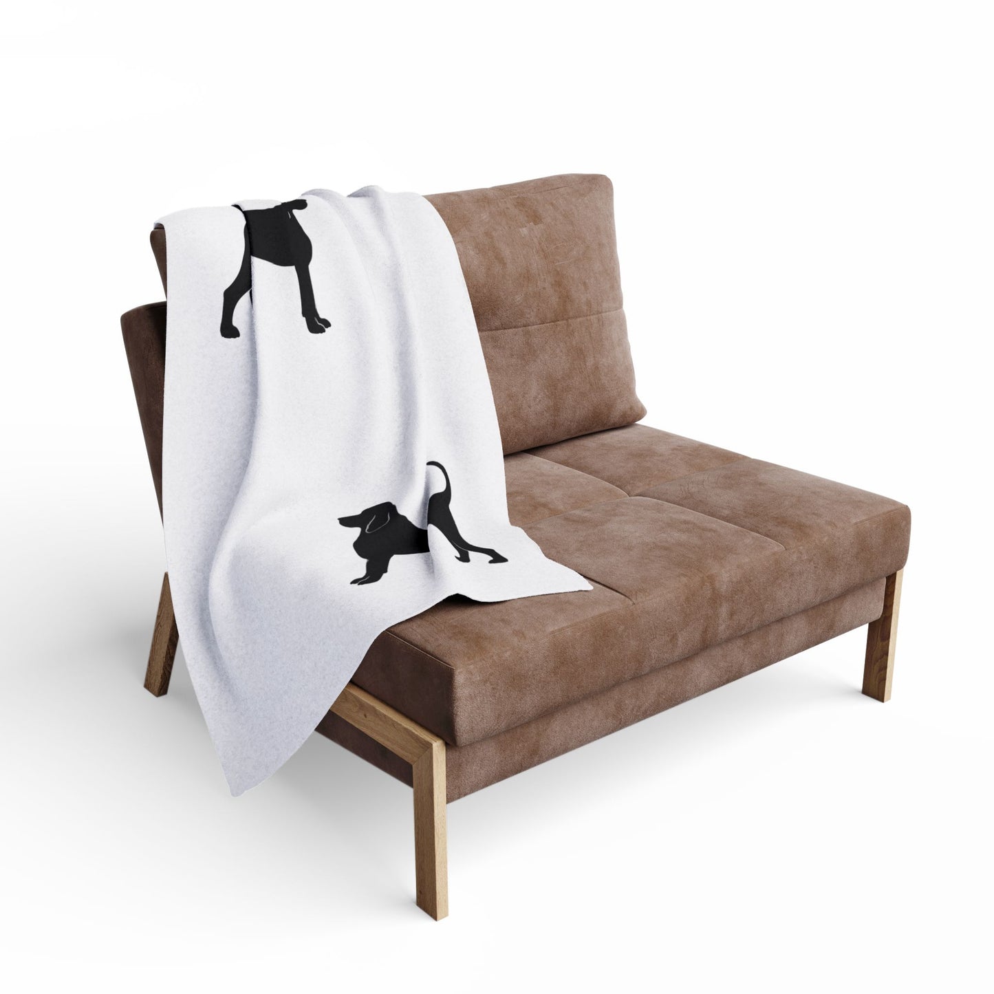 Bloodhound Silhouette Arctic Fleece Blanket