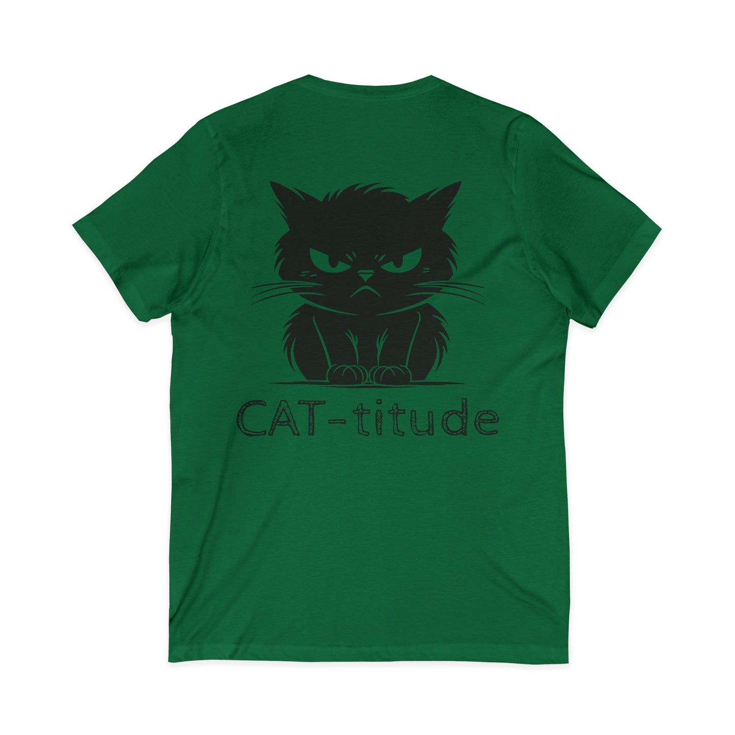 CAT-titude Unisex Short Sleeve V-Neck Tee