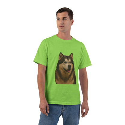 Malamute Head Men's Short-Sleeve Crewneck Tee