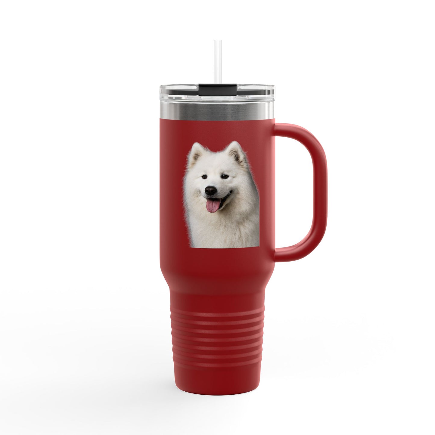 Samoyed Head Insulated Travel Mug
