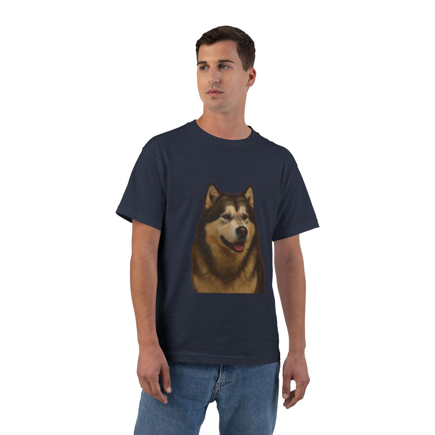 Malamute Head Men's Short-Sleeve Crewneck Tee