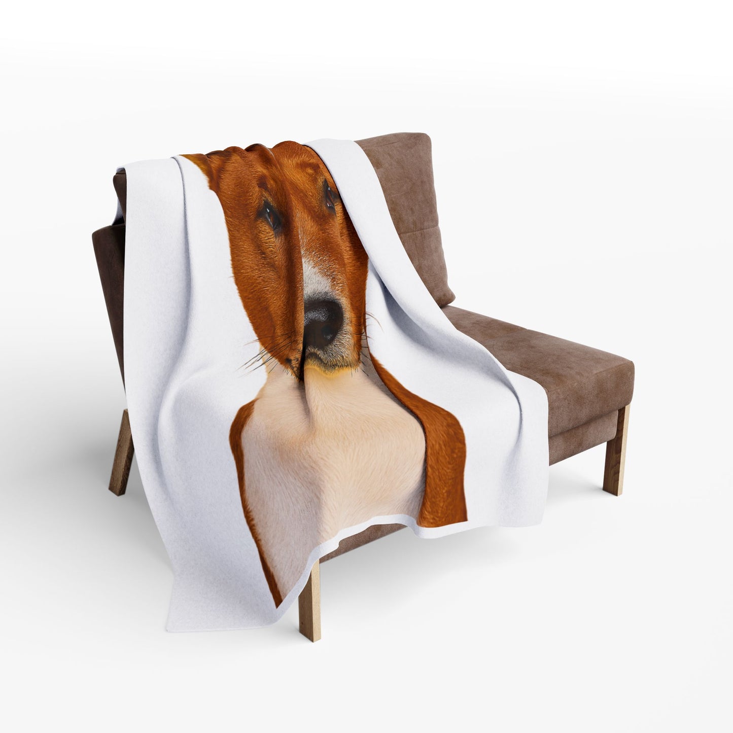 Basenji Head Arctic Fleece Blanket