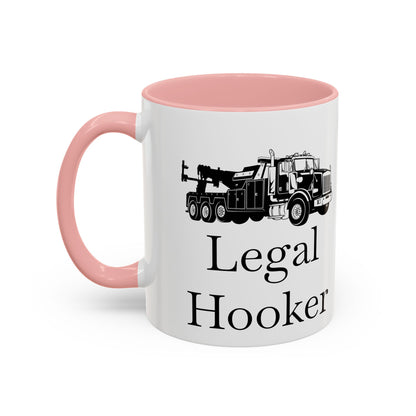 Legal H**ker Heavy Tow Truck 2-Tone Coffee Mug