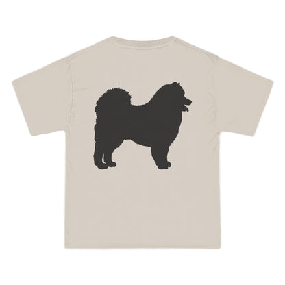 Samoyed Silhouette Men's Short-Sleeve Crewneck Tee
