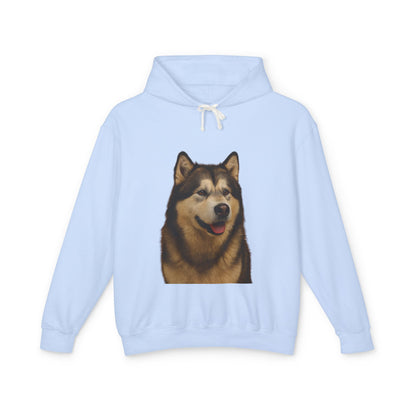 Malamute Head Unisex Lightweight Hoodie