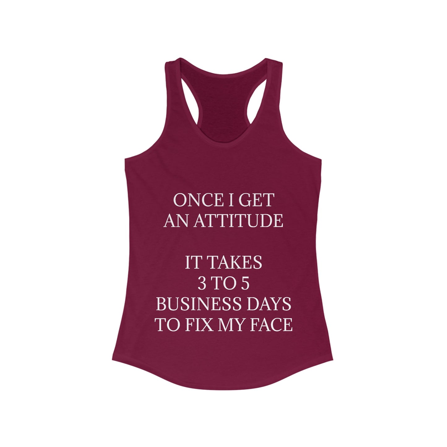 Fix My Face Women's Racerback Tank