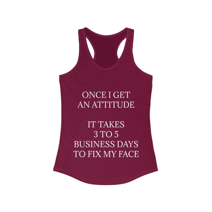 Fix My Face Women's Racerback Tank