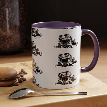 Slingin' Mud Side By Side 2-Tone Coffee Mug