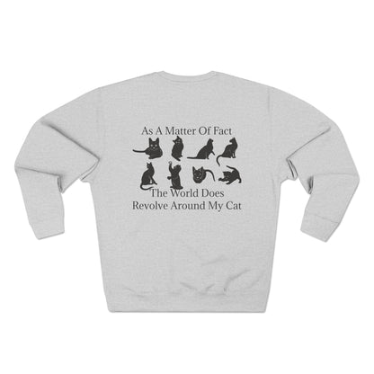 Matter Of Fact Cat Unisex Crewneck Sweatshirt