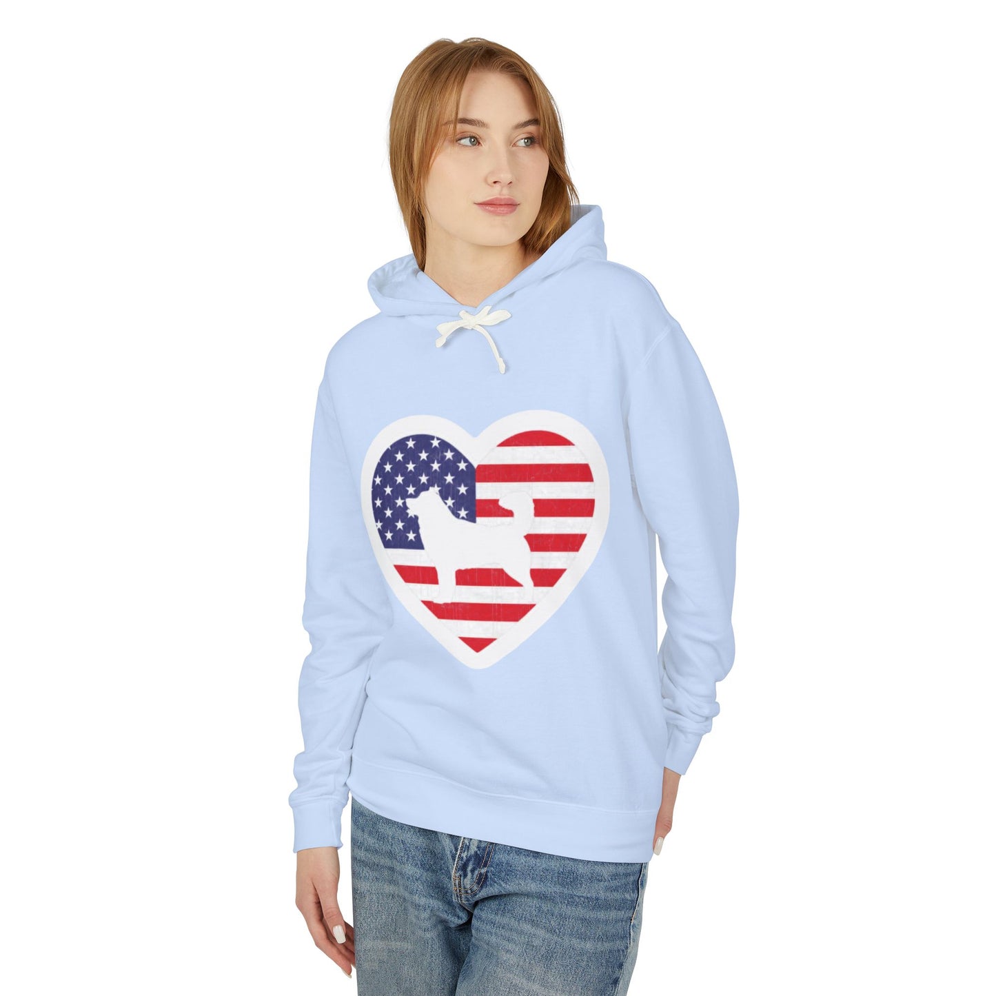 Malamute Flag Unisex Lightweight Hoodie