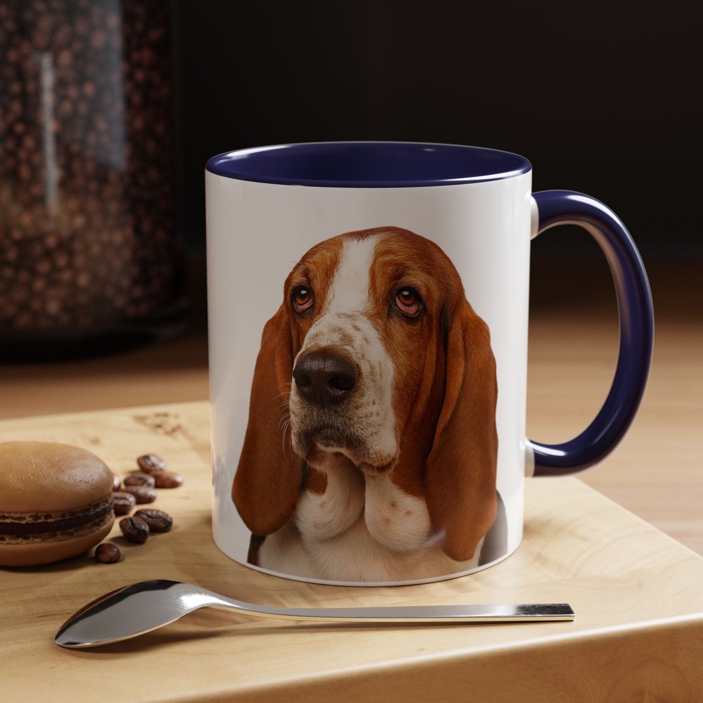 Basset Head 2-Tone Coffee Mug