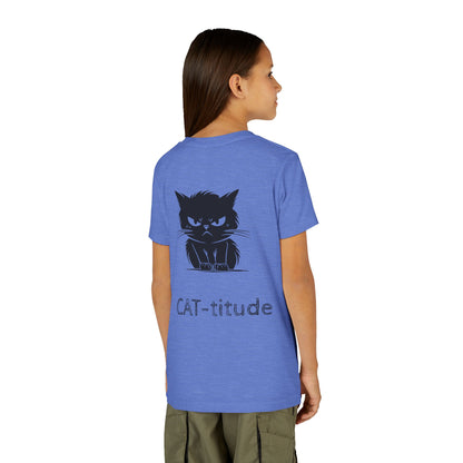 CAT-titude Youth Unisex Short Sleeve Crewneck Tee