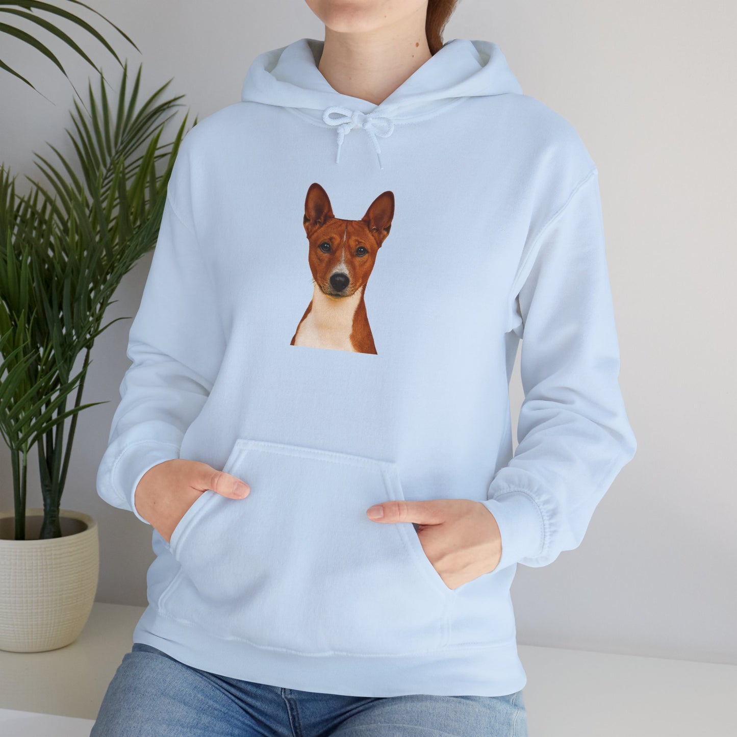 Basenji Head Unisex Hoodie