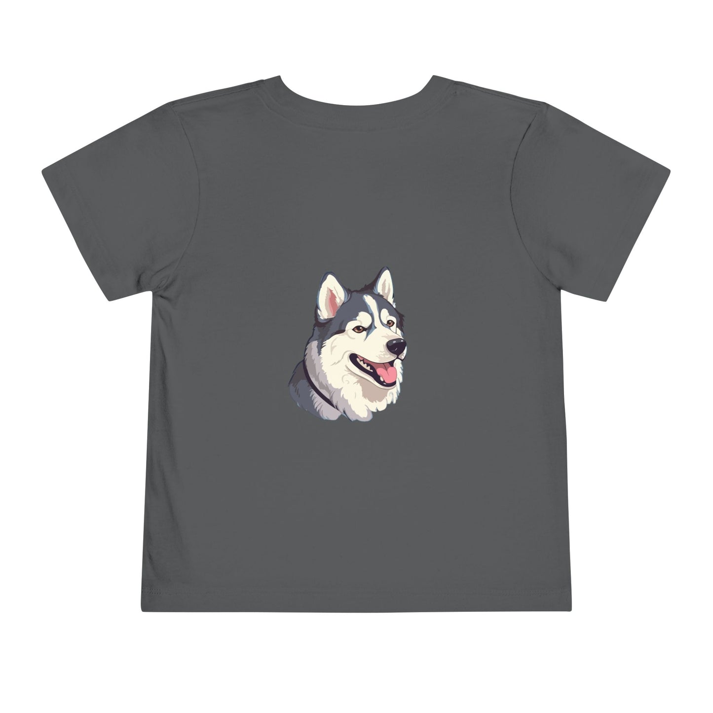 Malamute Head Toddler Unisex Short Sleeve Crewneck Tee