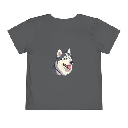 Malamute Head Toddler Unisex Short Sleeve Crewneck Tee
