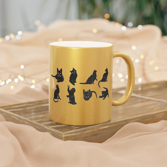 Cats Metallic Coffee Mug