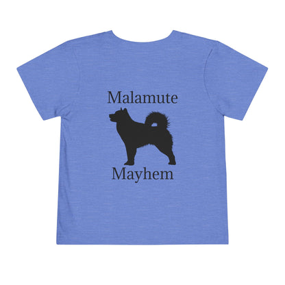 Malamute Mayhem Toddler Unisex Short Sleeve Crewneck Tee