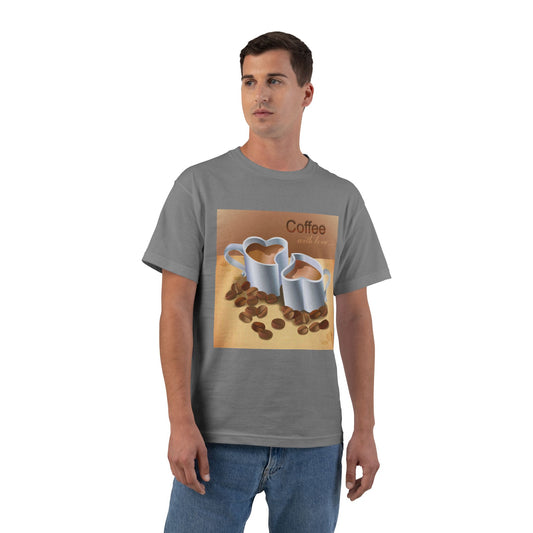 Coffee With Love Men's Short-Sleeve Crewneck Tee
