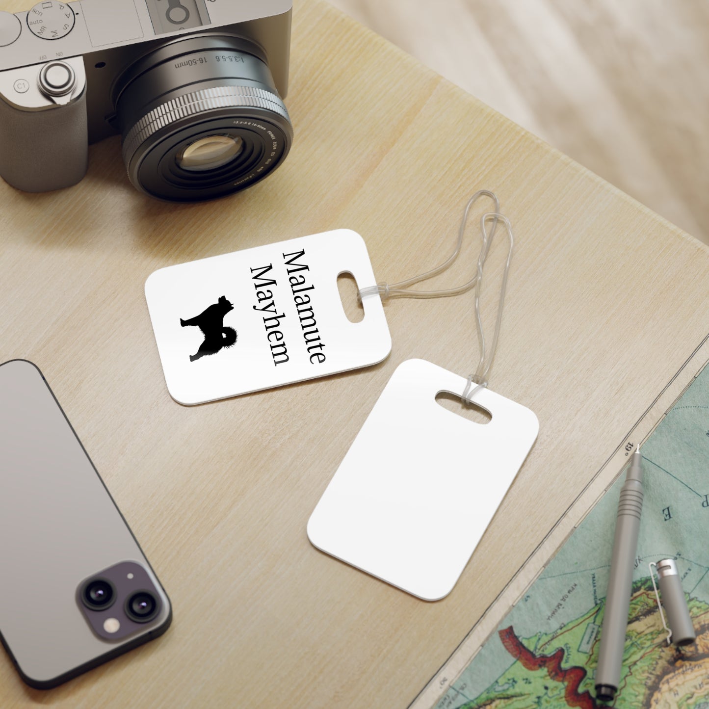 Malamute Mayhem Luggage Tag