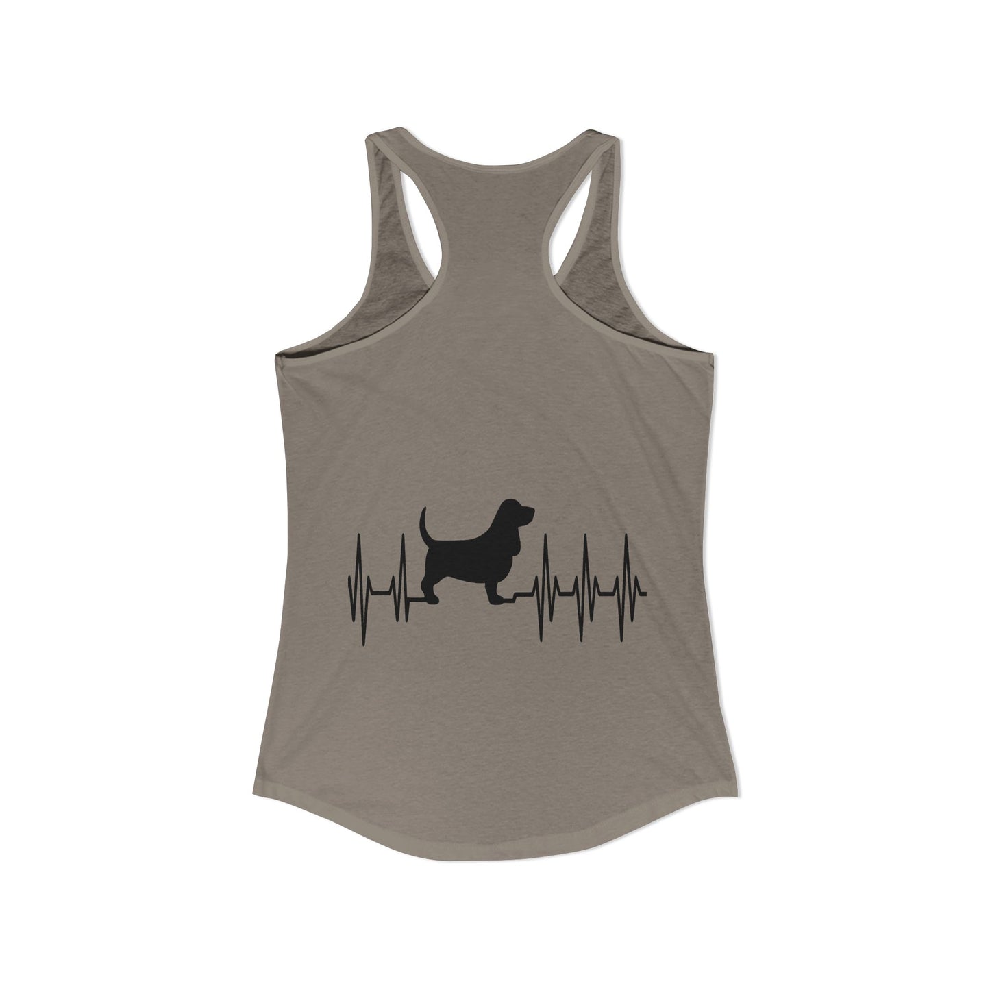 My Heart Beats For Bassets Women's Racerback Tank