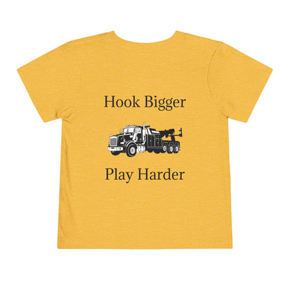 Hook Bigger Toddler Unisex Short Sleeve Crewneck Tee