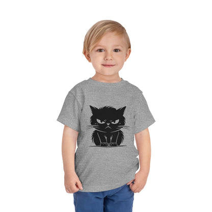 Angry Cat Toddler Unisex Short Sleeve Crewneck Tee
